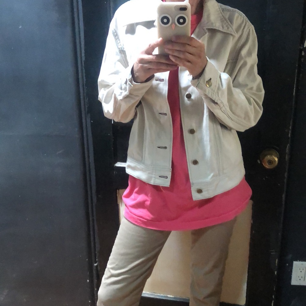 VTG LEE Canvas/Denim Trucker Jacket Size S - Picture 5 of 11